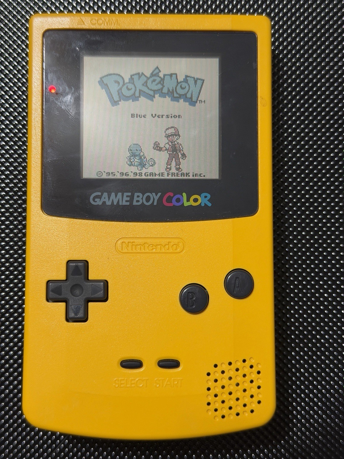 Game Boy Color – Yellow – Tested & Working – Pokemon Games Crystal, Gold, Blue