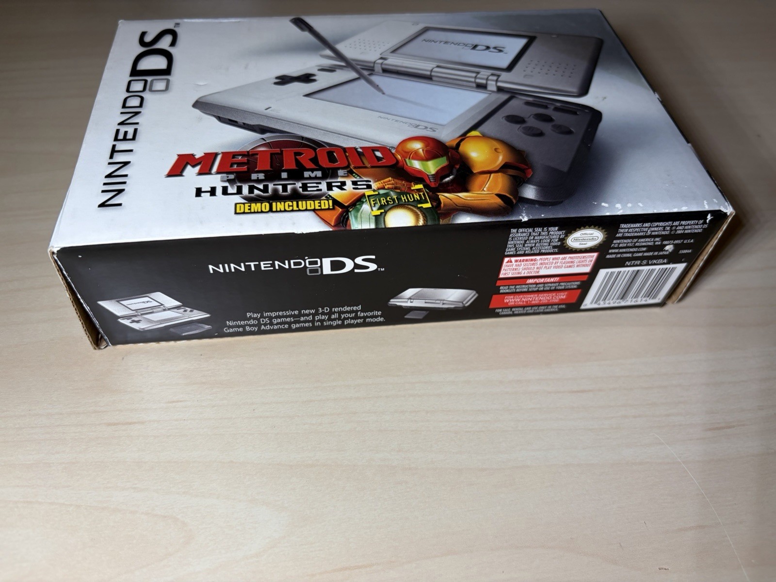 Nintendo DS Metroid Prime Hunters Silver Console Near Mint
