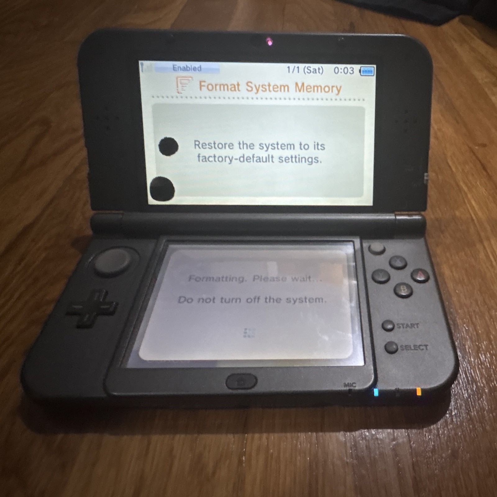 Nintendo 3DS XL Black Handheld System SPR-001 Wi-Fi USA