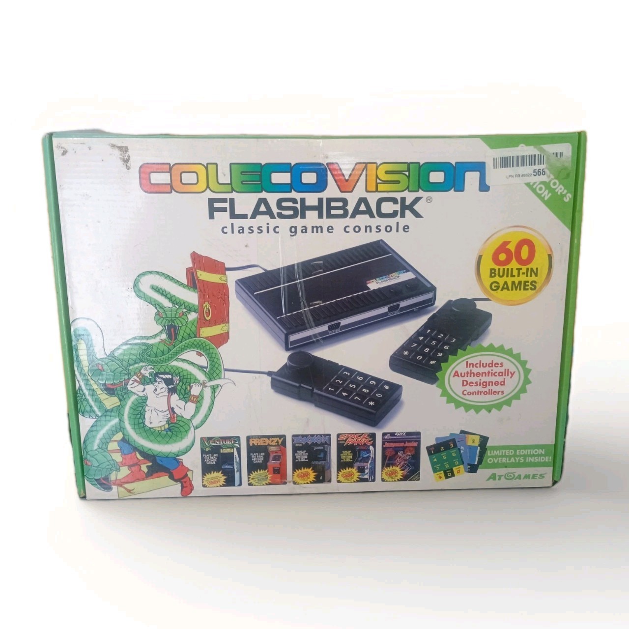 AtGames ColecoVision 32MB Black Game Console Open Box 60 Games Flashback Limited