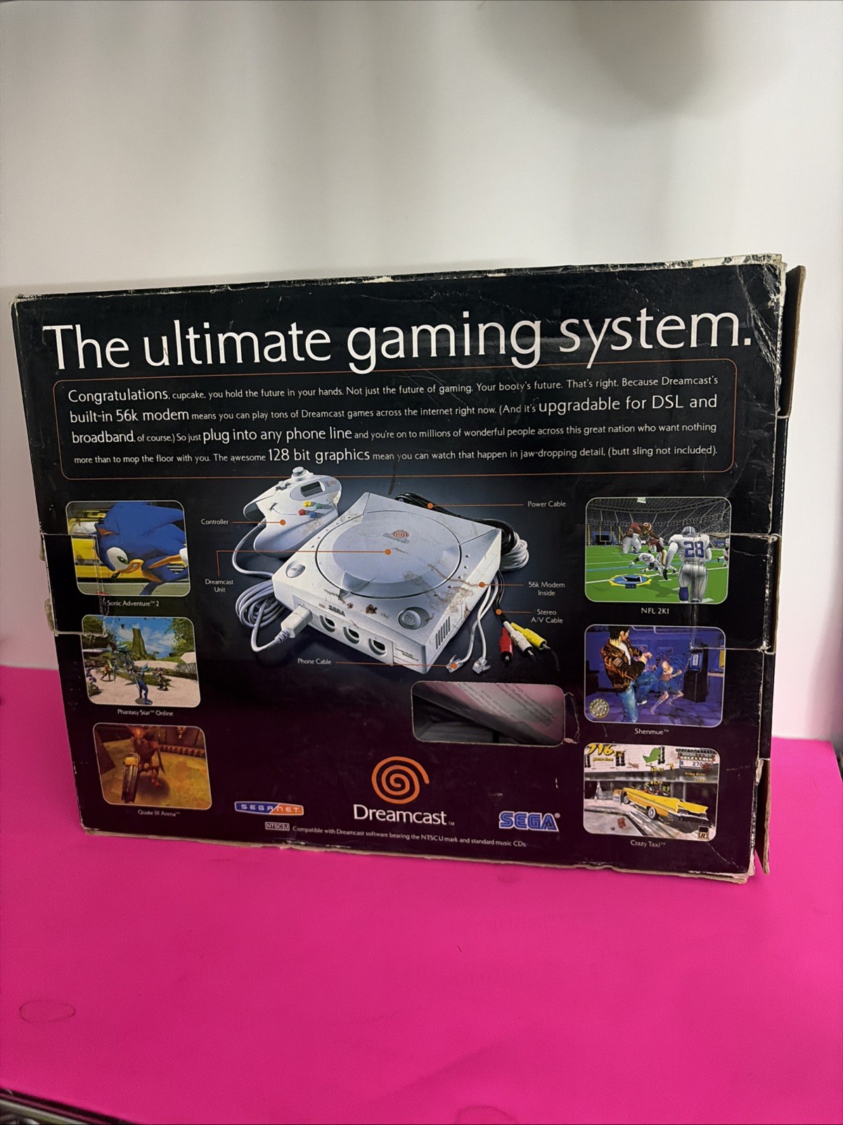 Sega Dreamcast Console in Box Tested Working Controller