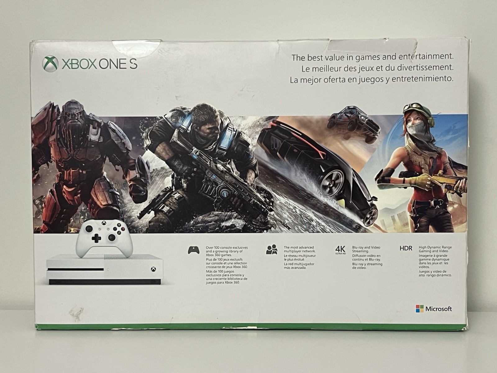 Microsoft Xbox One S 1TB Game Console SEALED + 3 Months Game Pass + Live Gold