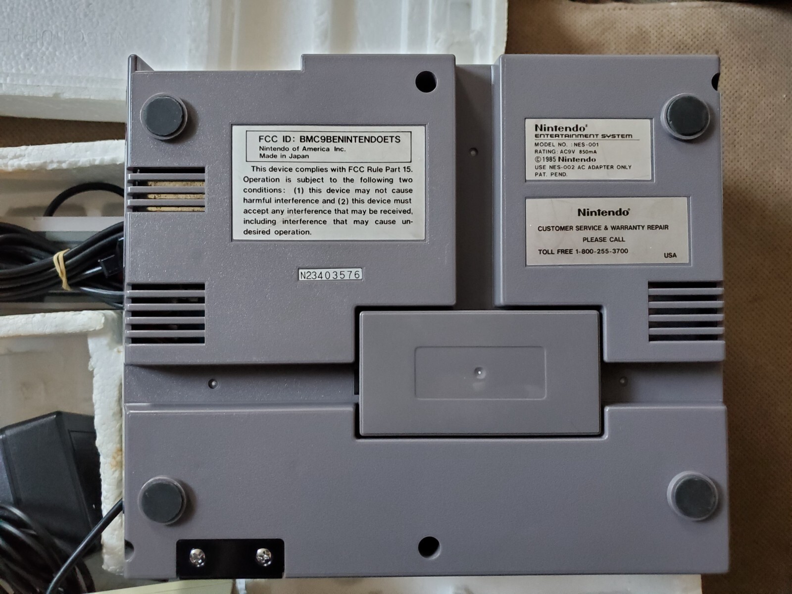 Nintendo Entertainment System NES Console Boxed