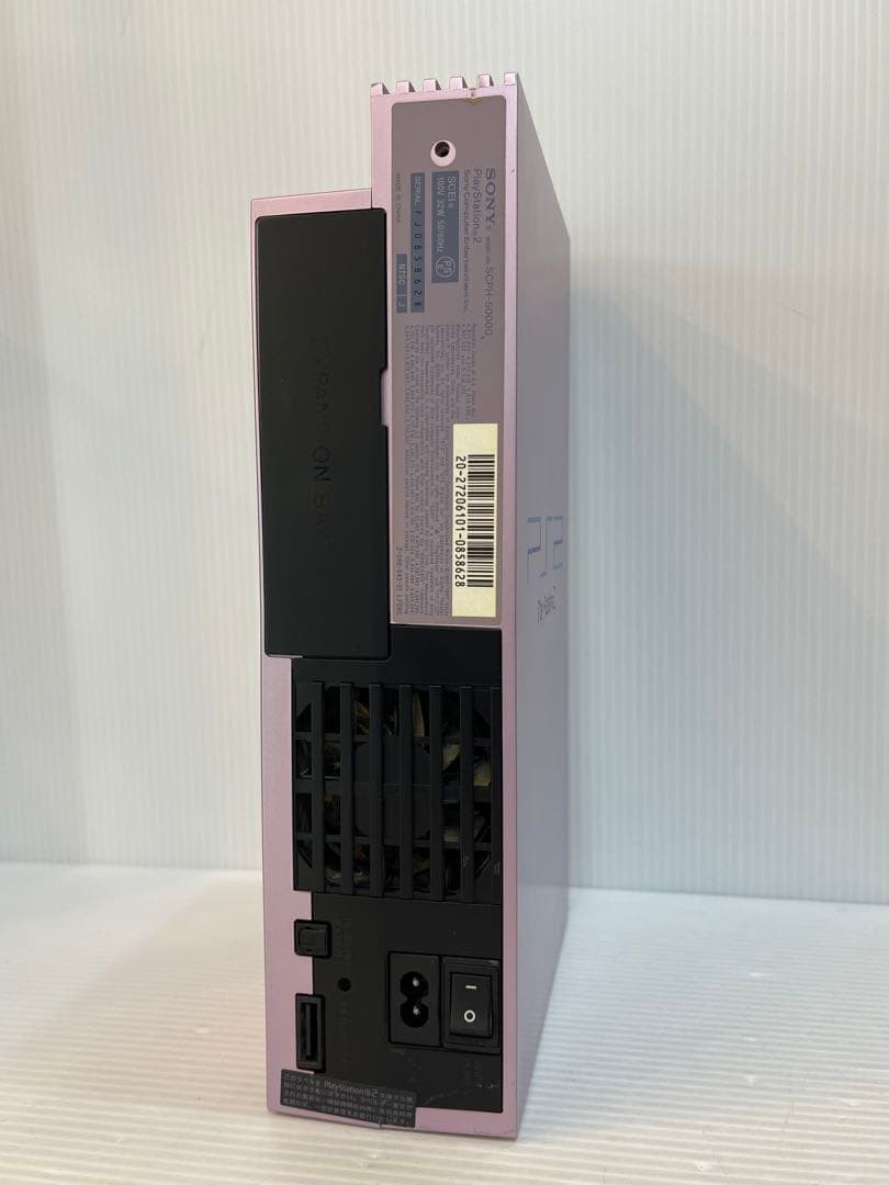 Sony PlayStation 2 PS2 SCPH-50000 Console Set Sakura Pink Limited Color