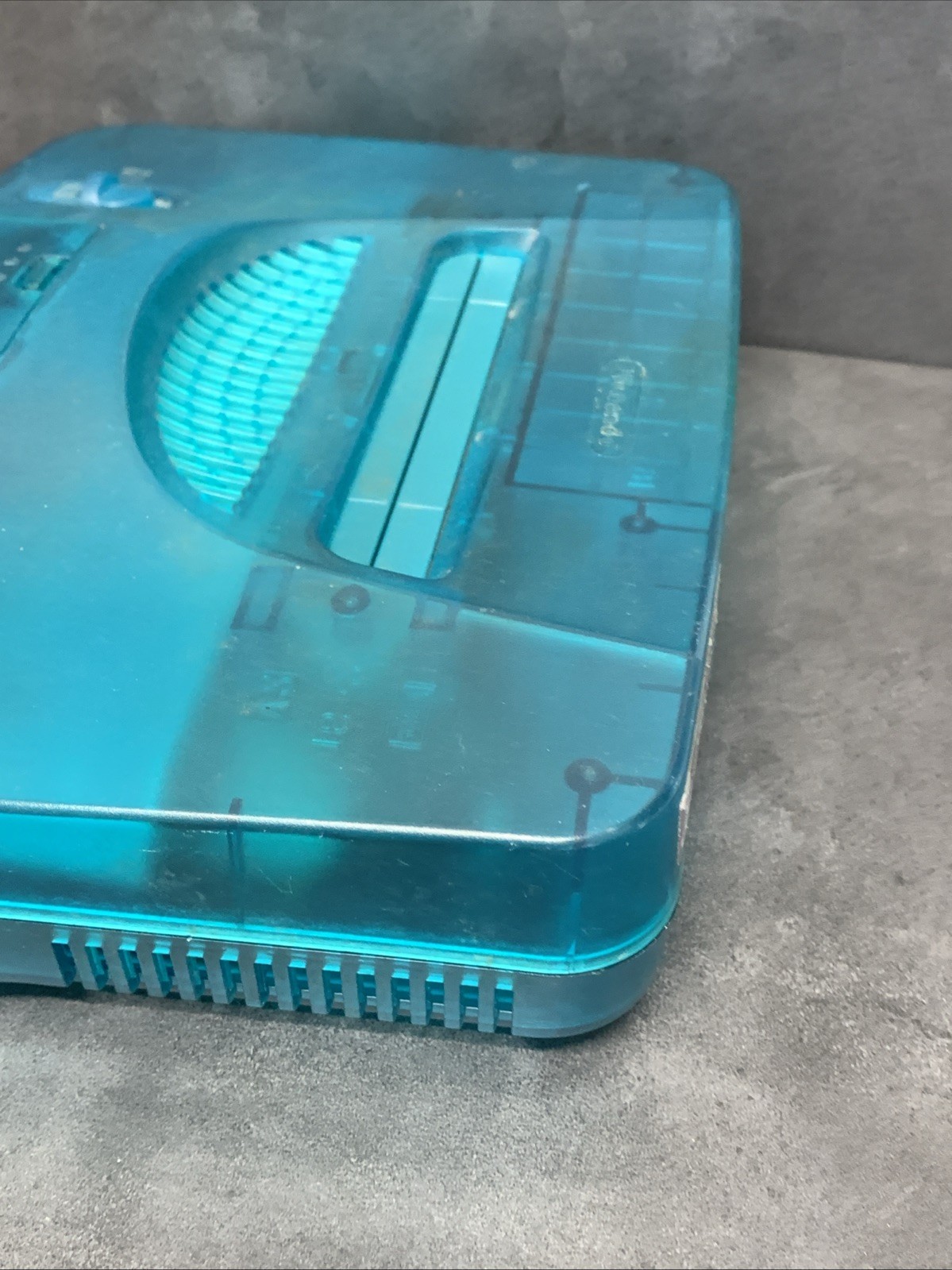 Nintendo 64 Funtastic Ice Blue Console Only RESET BUTTON DOES NOT WORK Read N64