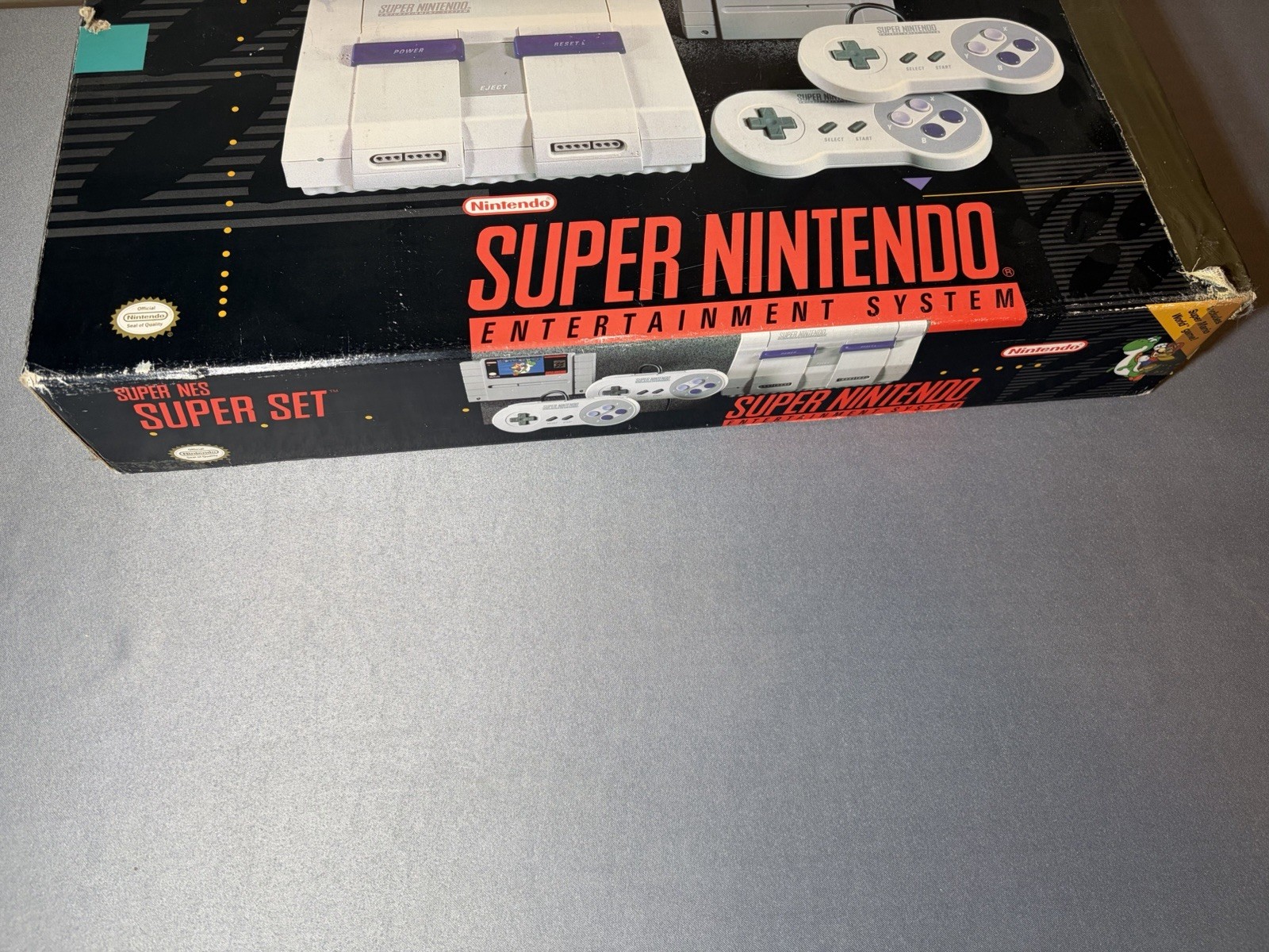 Super Nintendo SNES Console Super Mario World 2 Controller Complete Mint Cond