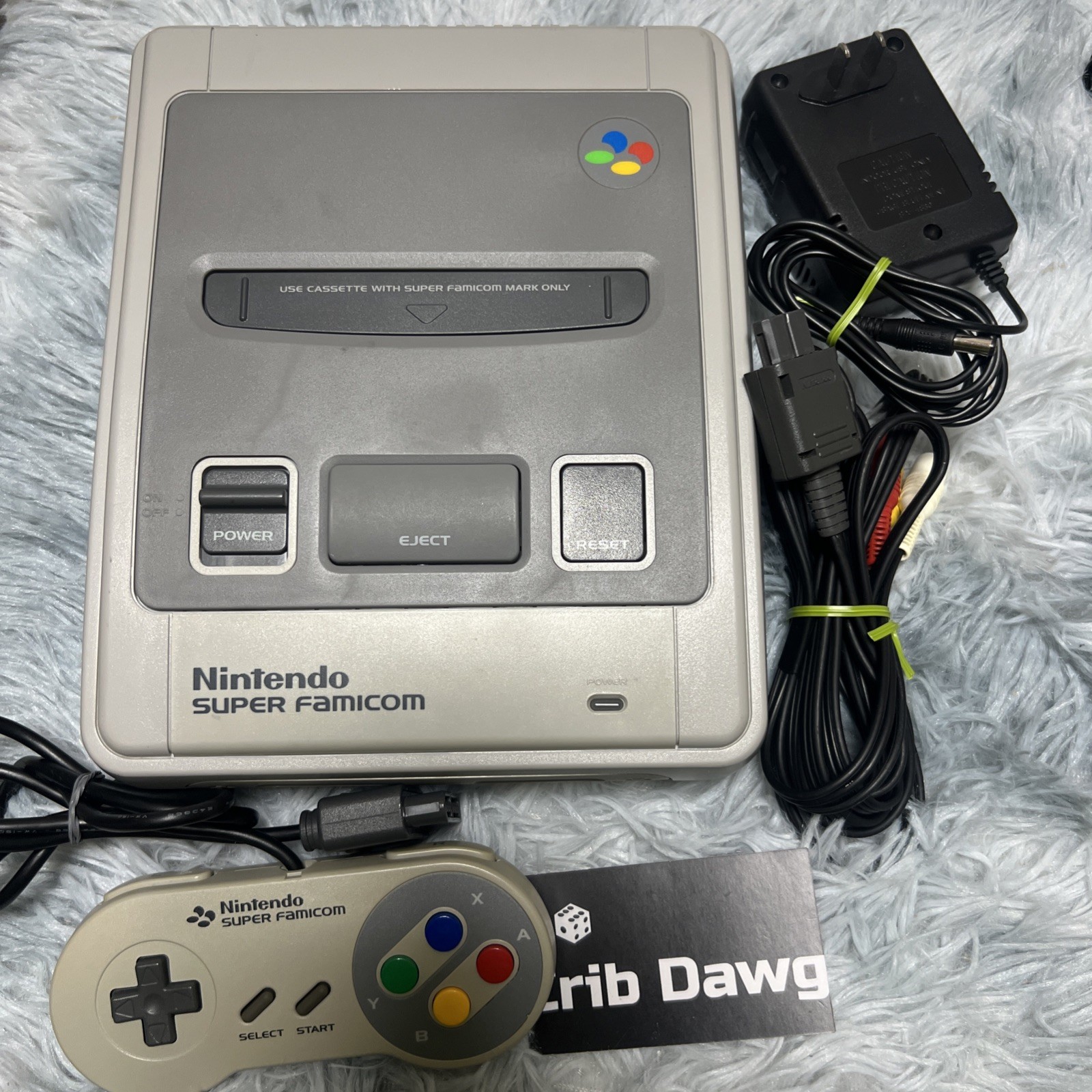 Nintendo Super Famicom SHVC-001 Console Controller Set Used Japanese Version