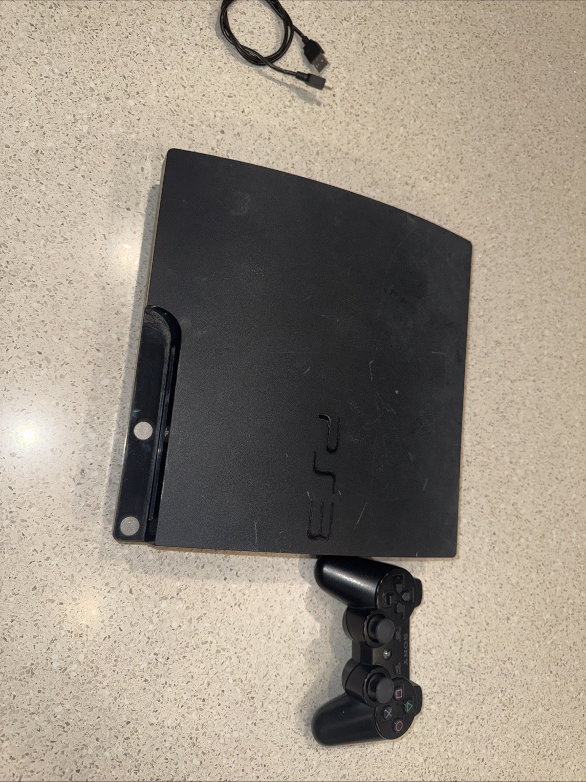 Sony PlayStation 3 Console (CECH-2001A) & 1 Controller FOR PARTS – Read- As Is