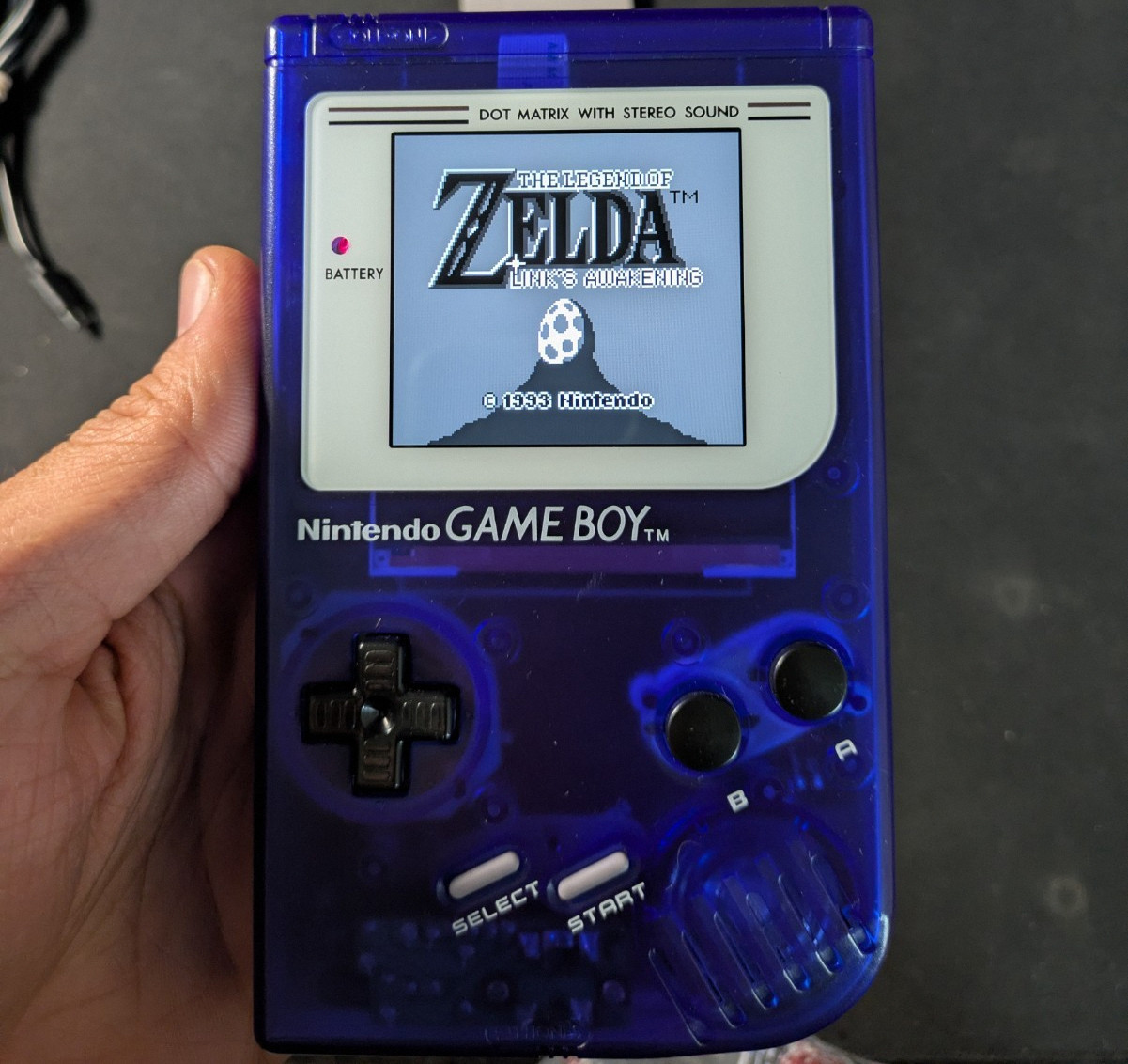 Nintendo Game Boy IPS Backlit LCD Screen Purple Shell USB-C Rechargeable Upgrade