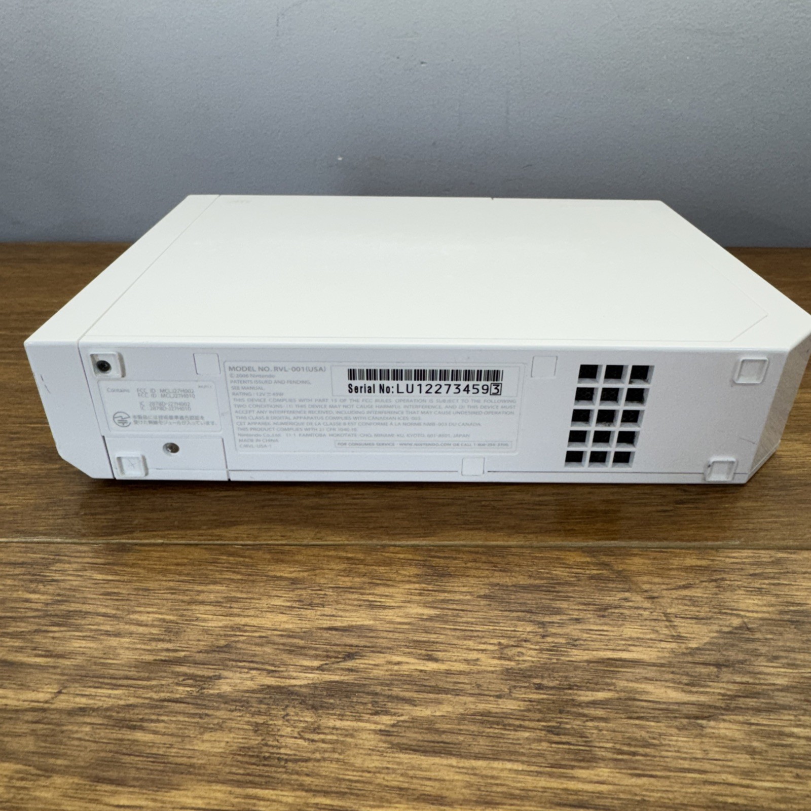 Nintendo Wii Replacement Gamecube Compatible RVL-001 Tested Works Console ONLY