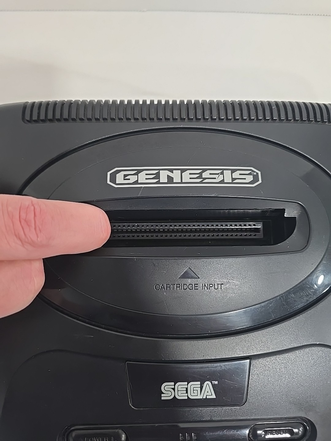 Sega Genesis II Console Model 1631 + 2 Controllers & 6-Pak Game Cartridge TESTED