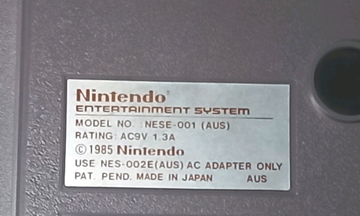 Original Nintendo Entertainment System (PAL) Console & 7 Games