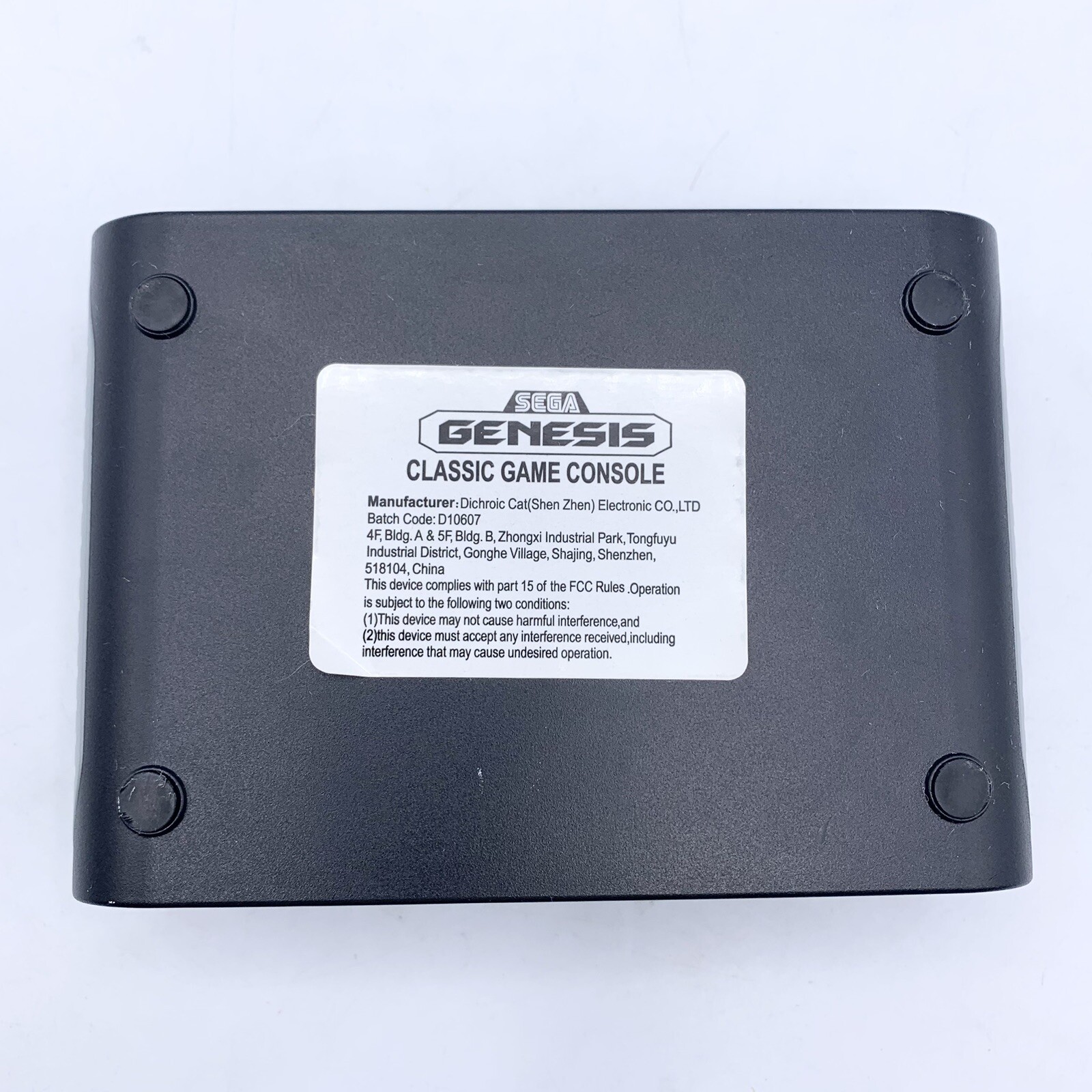 AT Games Sega Genesis Classic Mini Console W/ 2 Wired Controllers Cords Tested