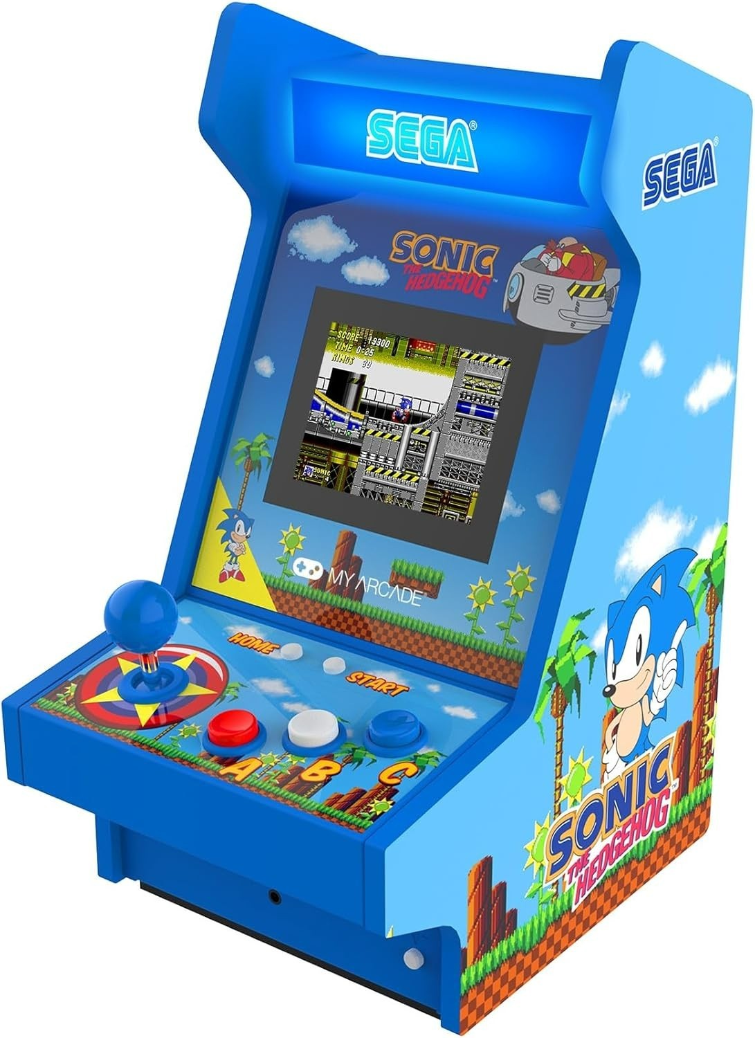 My Arcade Sonic The Hedgehog Mighty Player 4in1 Arcade Countertop Video Game New