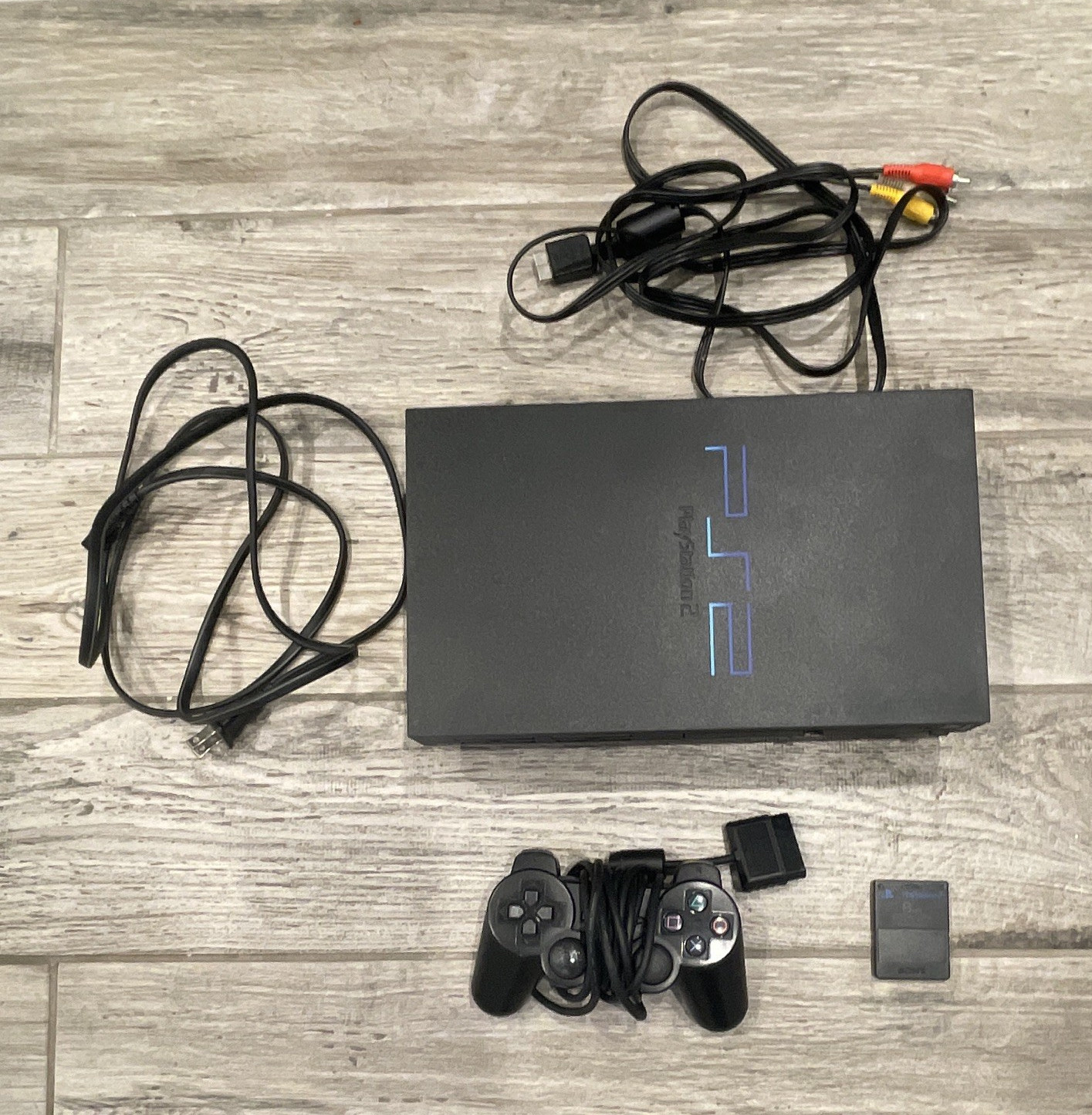 Sony PlayStation 2 PS2 SCPH-30001 Black Console Bundle Controller 8MB NTSC
