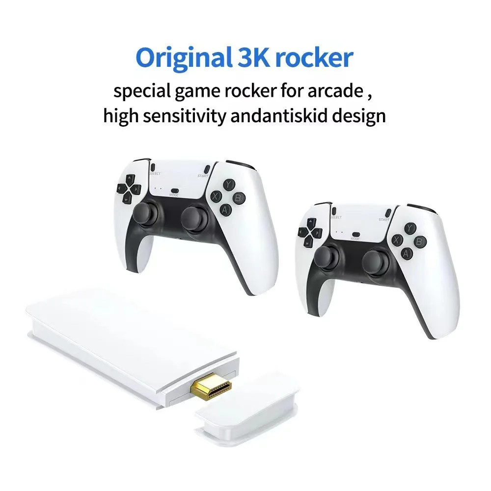 Mini TV Game Console, Wireless Controllers, Retro HD Gaming, 64G with 20000+ …
