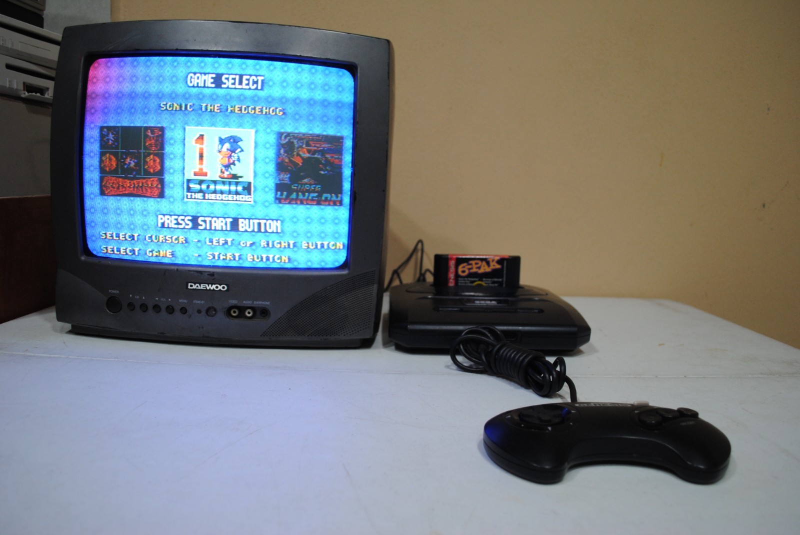SEGA Genesis Model 2 MK1631 16MB System Console – Black RESET BUTTON NOT WORKING
