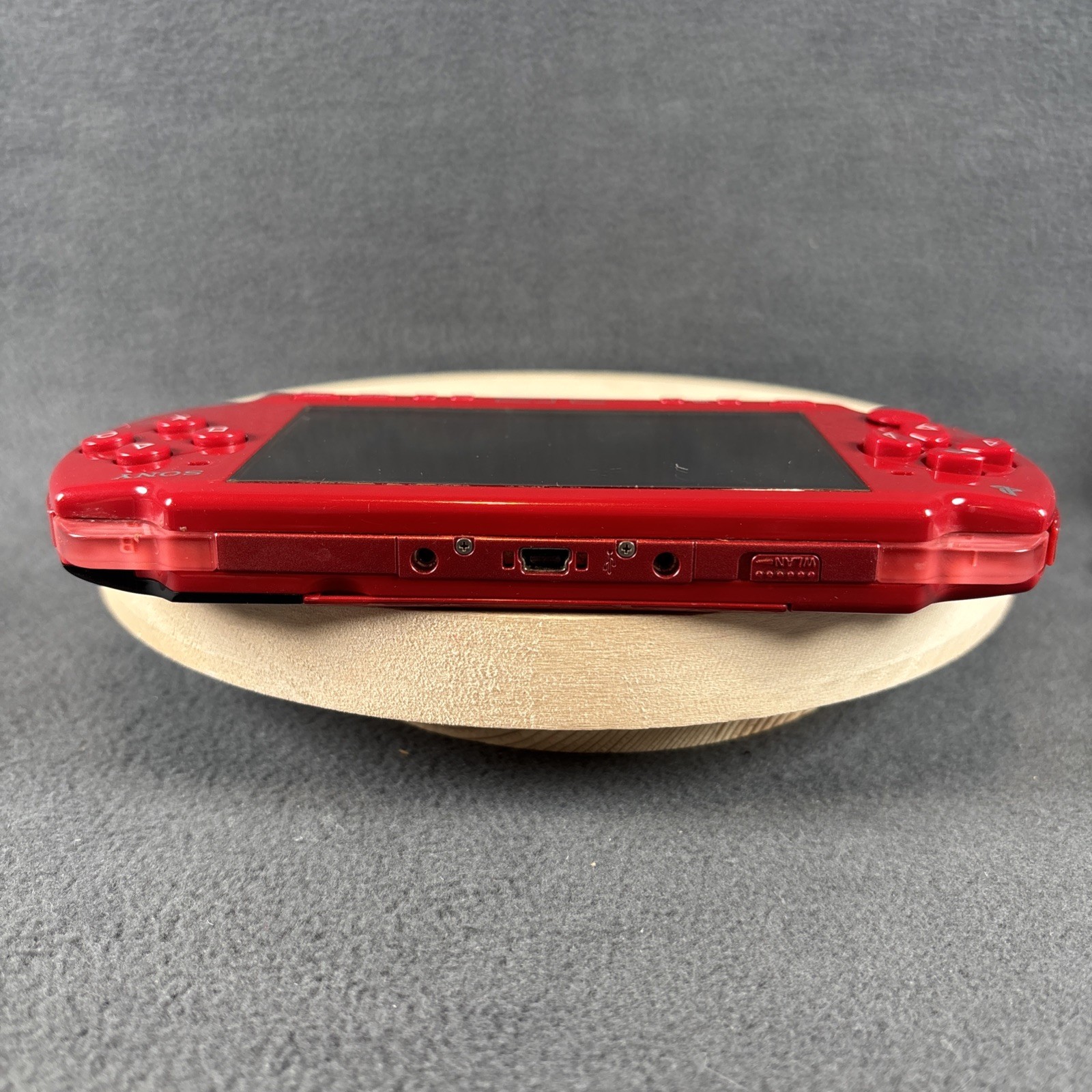 PlayStation Portable PSP-2001 LE Red Console w/ Battery Charger & Games – Tested