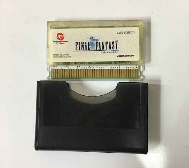 Wonder Swan Color Console FINAL FANTASY 1 Bandai Limited Pack Tested Work F/S