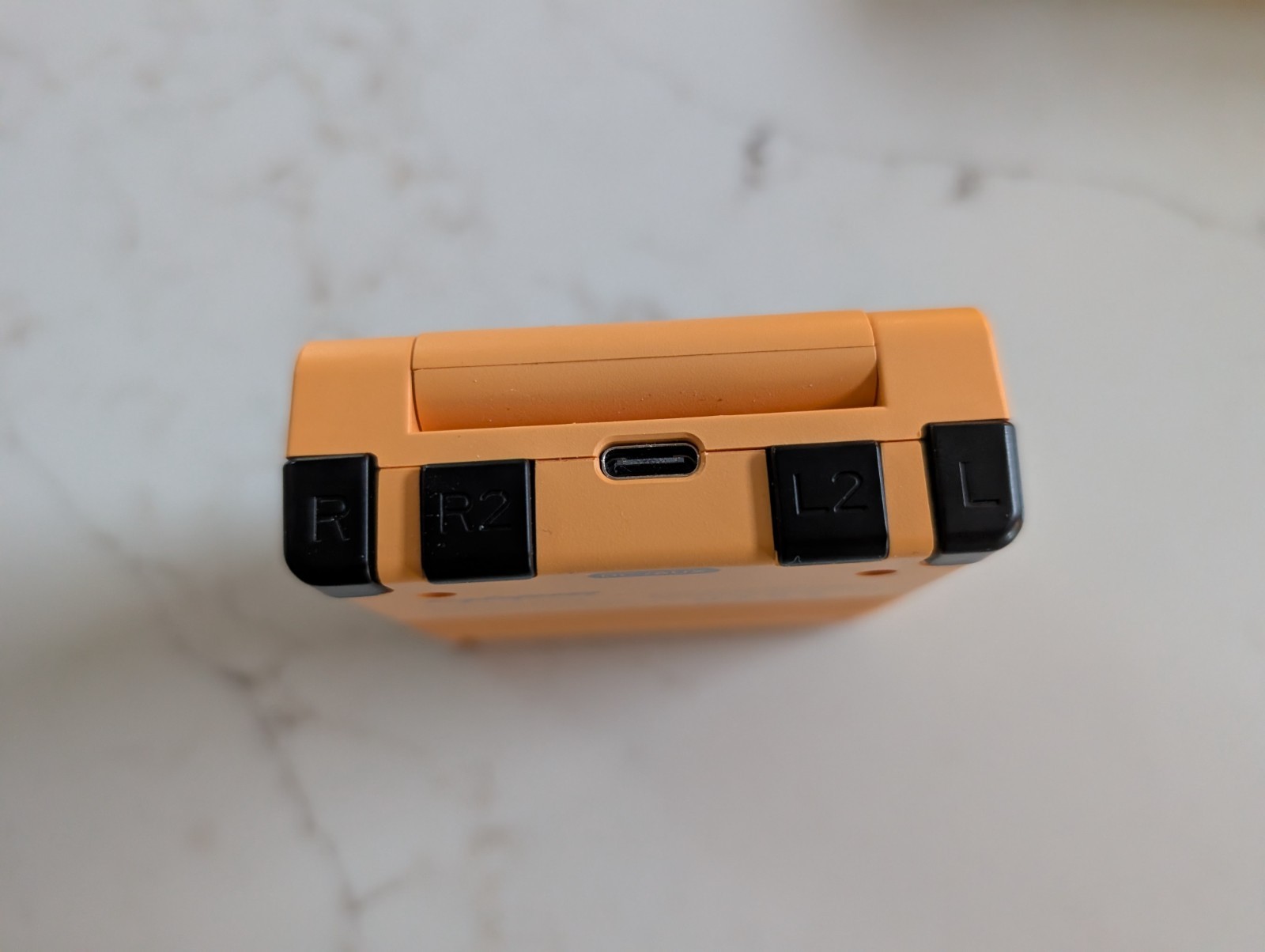 Yellow Miyoo Mini Flip Handheld, Original Case Included