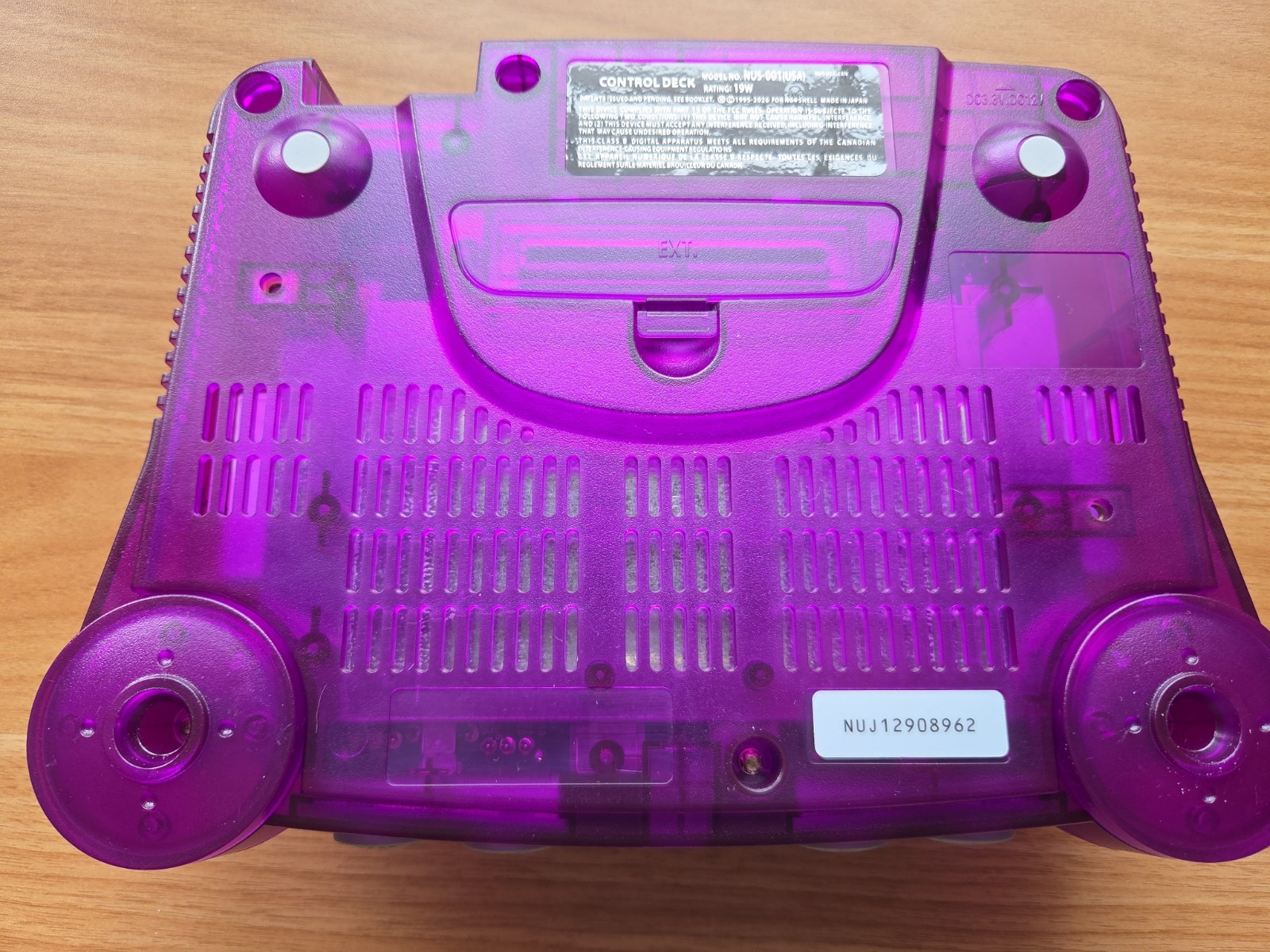N64 Nintendo 64 clear Purple Funtastic Console Re-Shelled Region Free