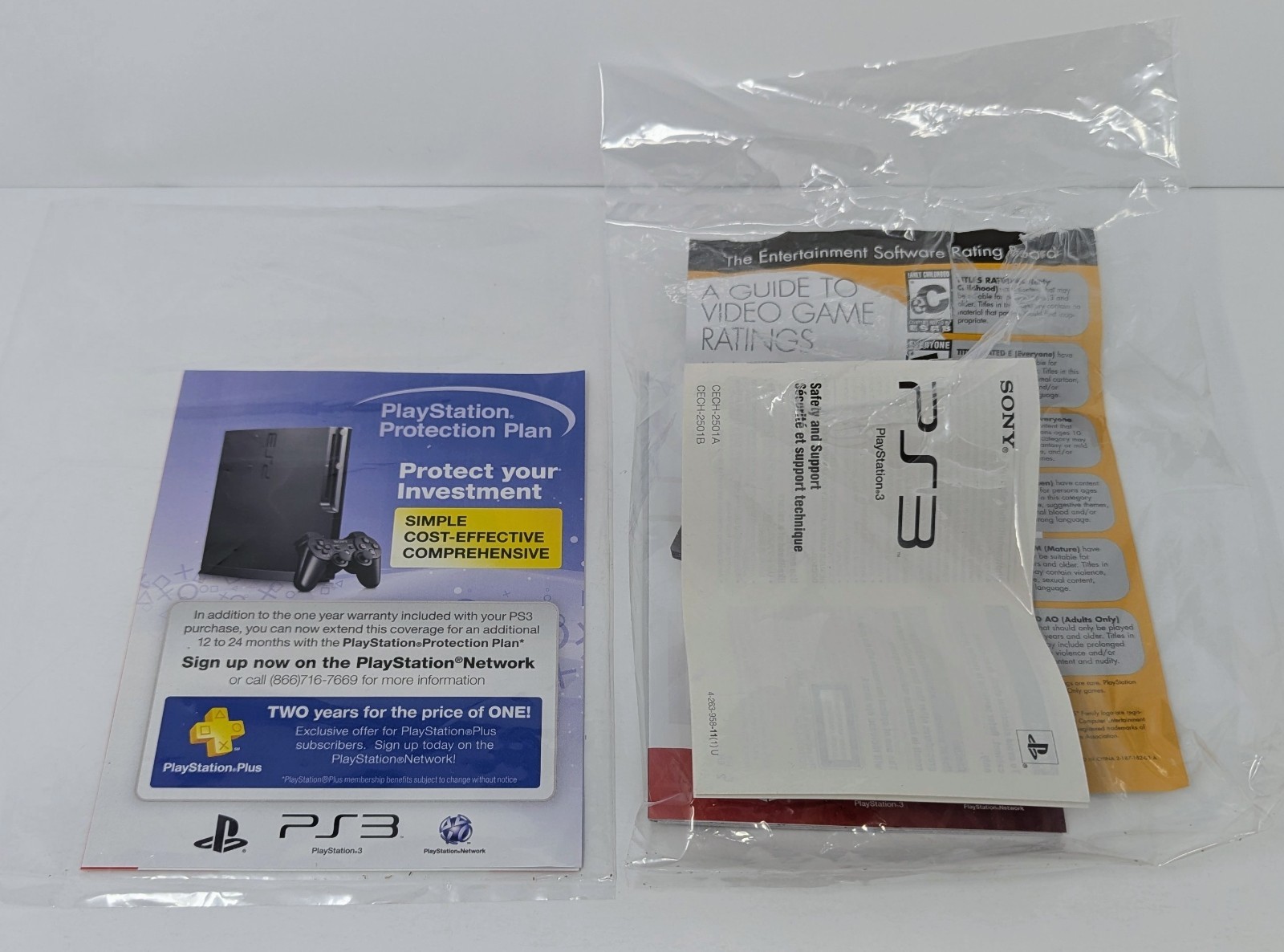 PlayStation 3 PS3 Slim 160GB Console CECH-2501A Bundle w/ Box & 3 Games!