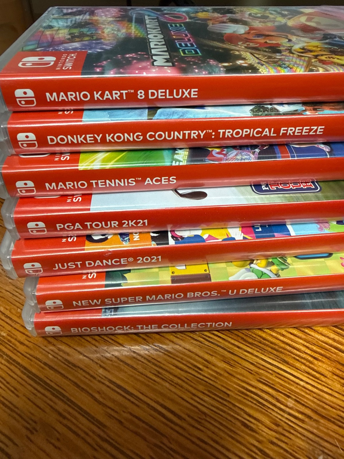 Nintendo switch lite, plus 7 games. all in boxes