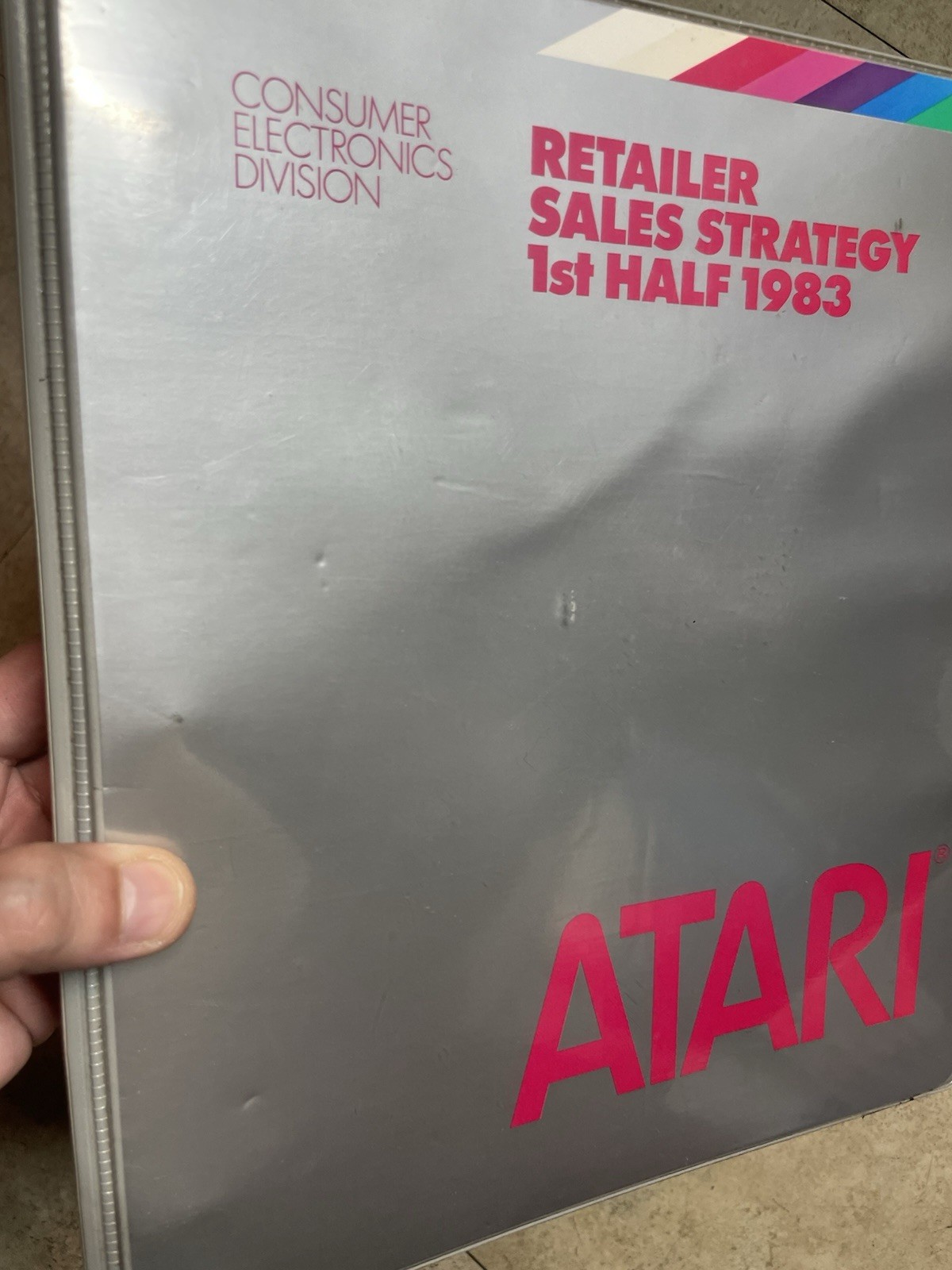 Vintage ATARI 2600 1983 EMPLOYEE Computer & Game System Sales Strategy BINDER