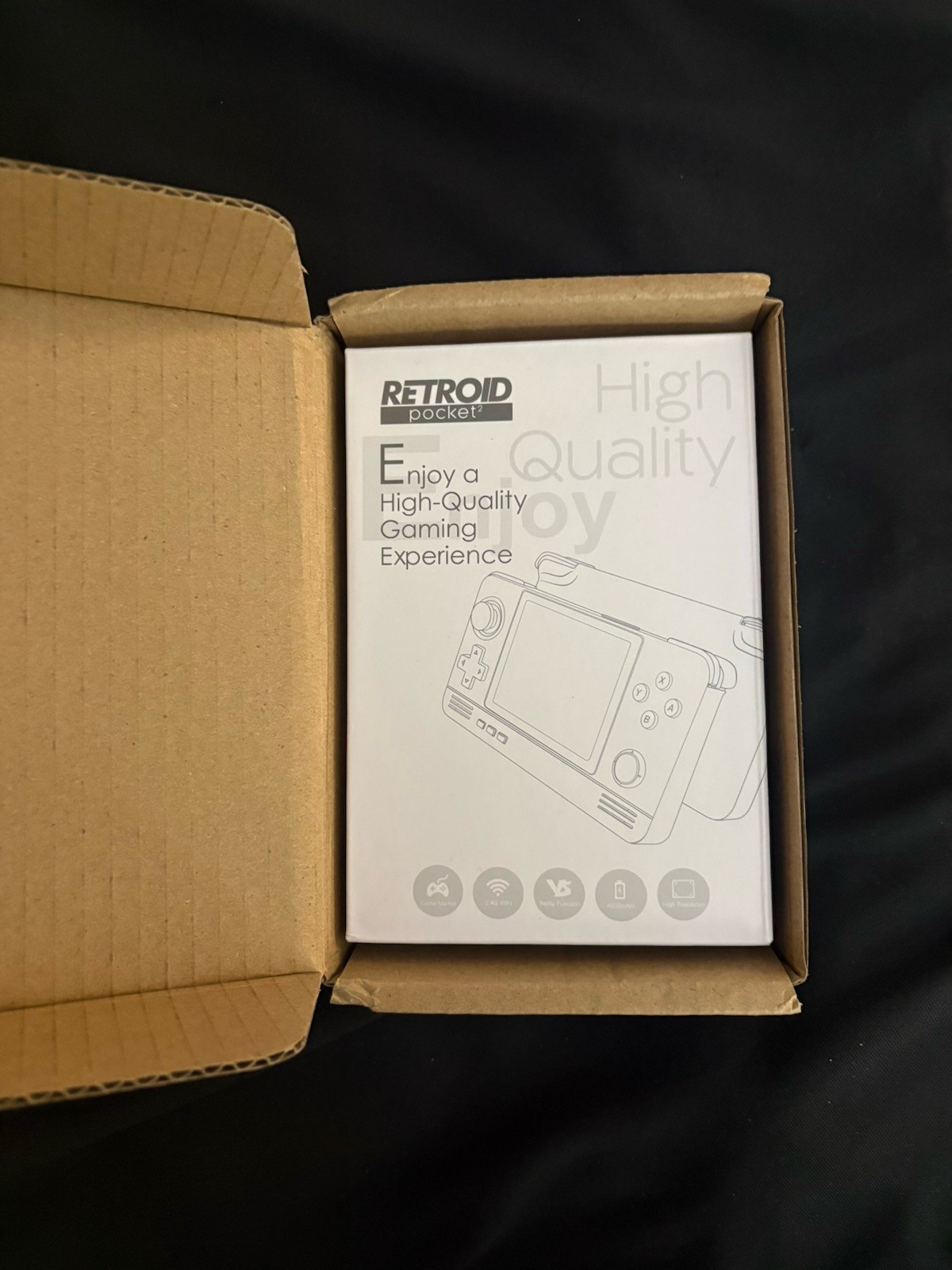 Retroid Pocket 2 Red Handheld System 8GB Android Wi-Fi Bluetooth HDMI USB-C