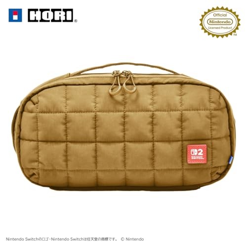 Hori Quilted Medium Pouch for Nintendo Switch 2 Beige NEW