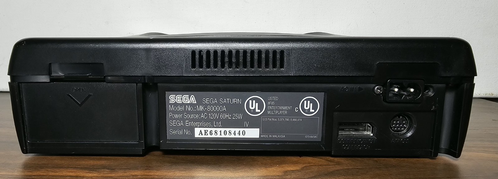 Sega Saturn Console Only MK-80000A -FOR PARTS OR REPAIR-