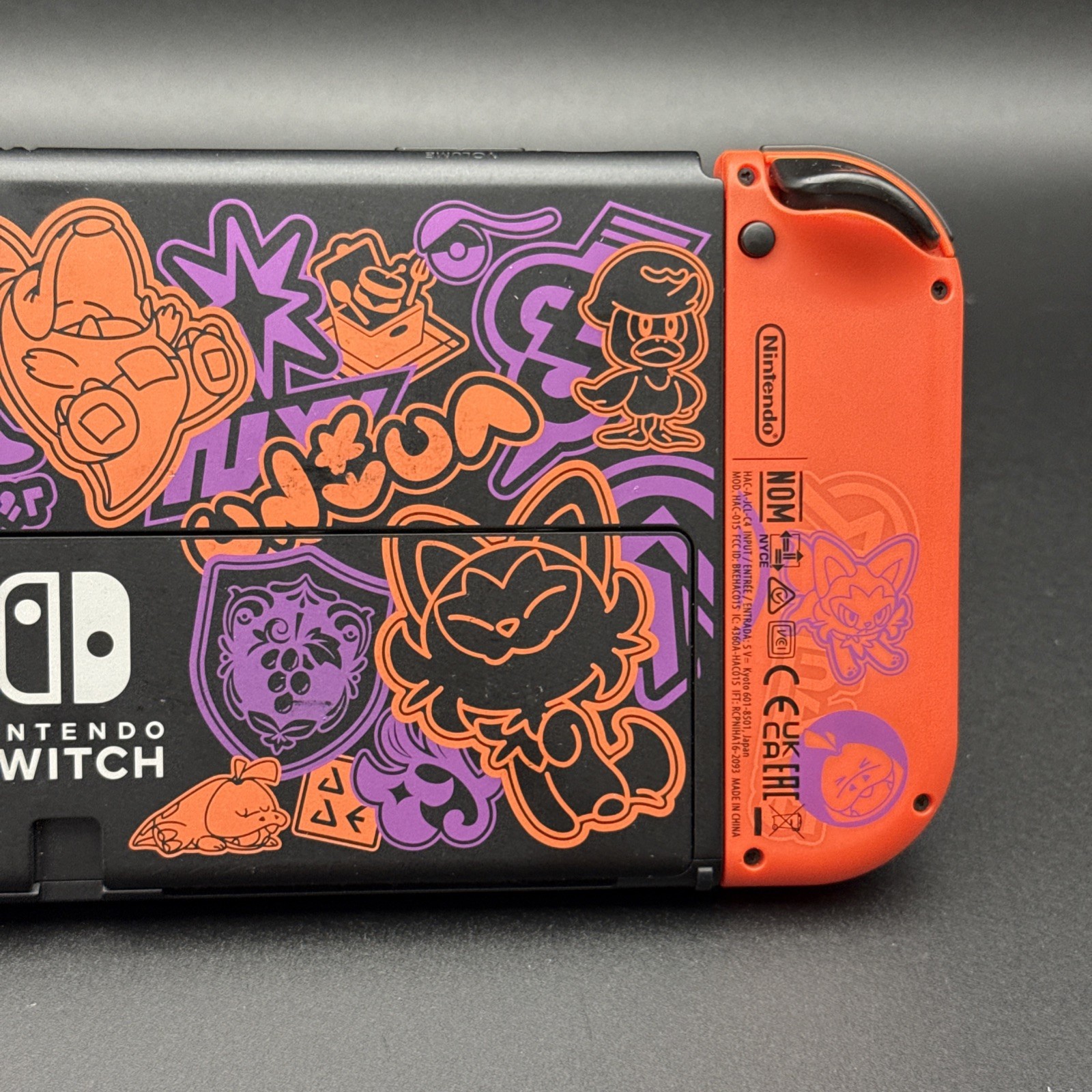 Nintendo Switch OLED Pokemon Scarlet & Violet Edition Console W/ Violet Game