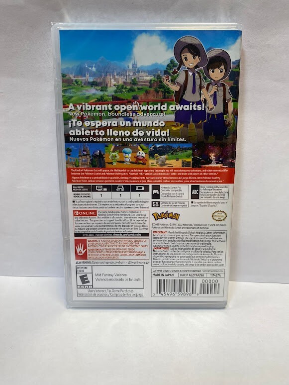 Pokemon Violet Switch Brand New Game Special (US 2022 RPG)