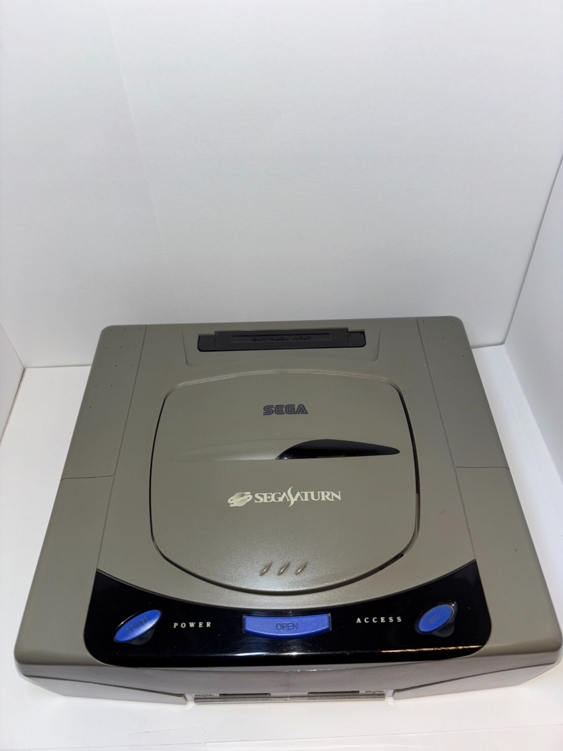Sega Saturn Console Gray HST-0004 with 2 controllers Japanese Version tested