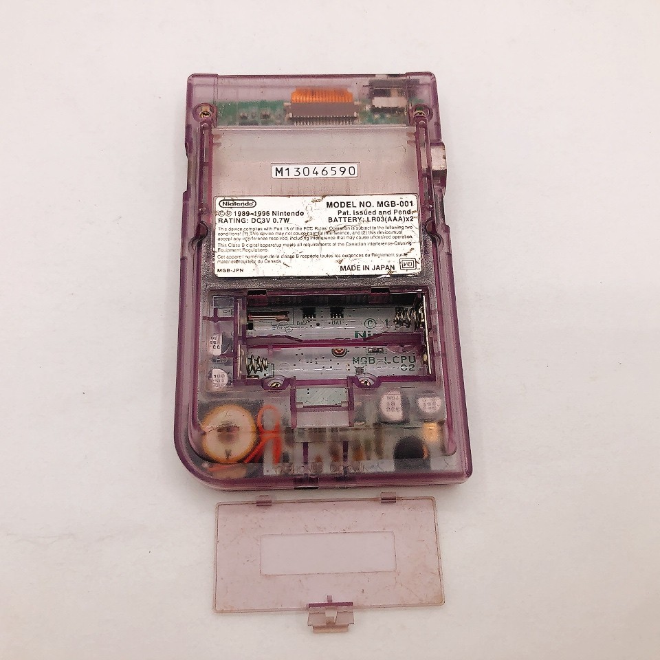 Nintendo Game Boy Pocket Console Clear Purple 5 Bundle Games Gameboy Tested
