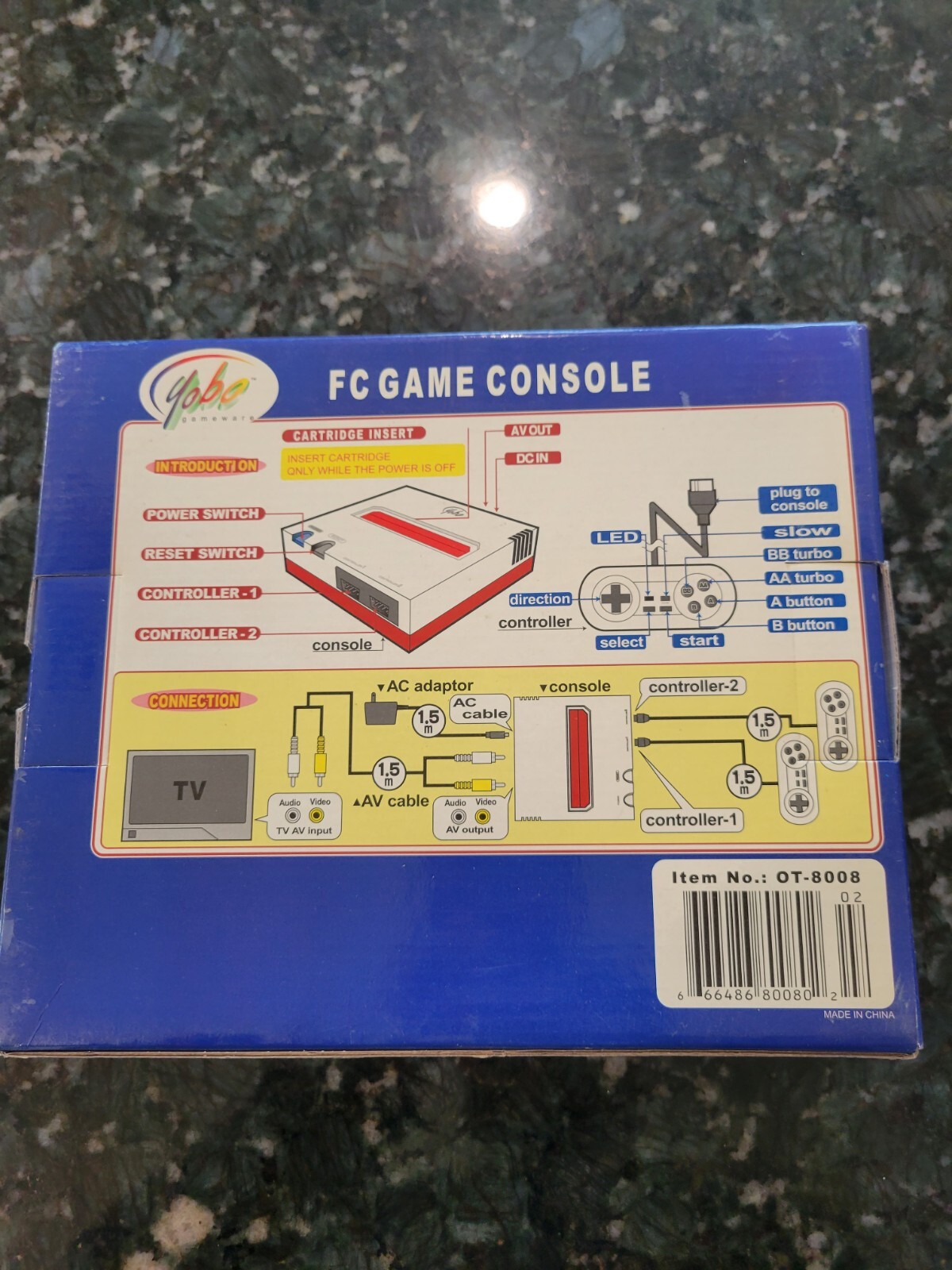 Yobo Gameware FC Launch Edition Silver and Black Console – New In Box