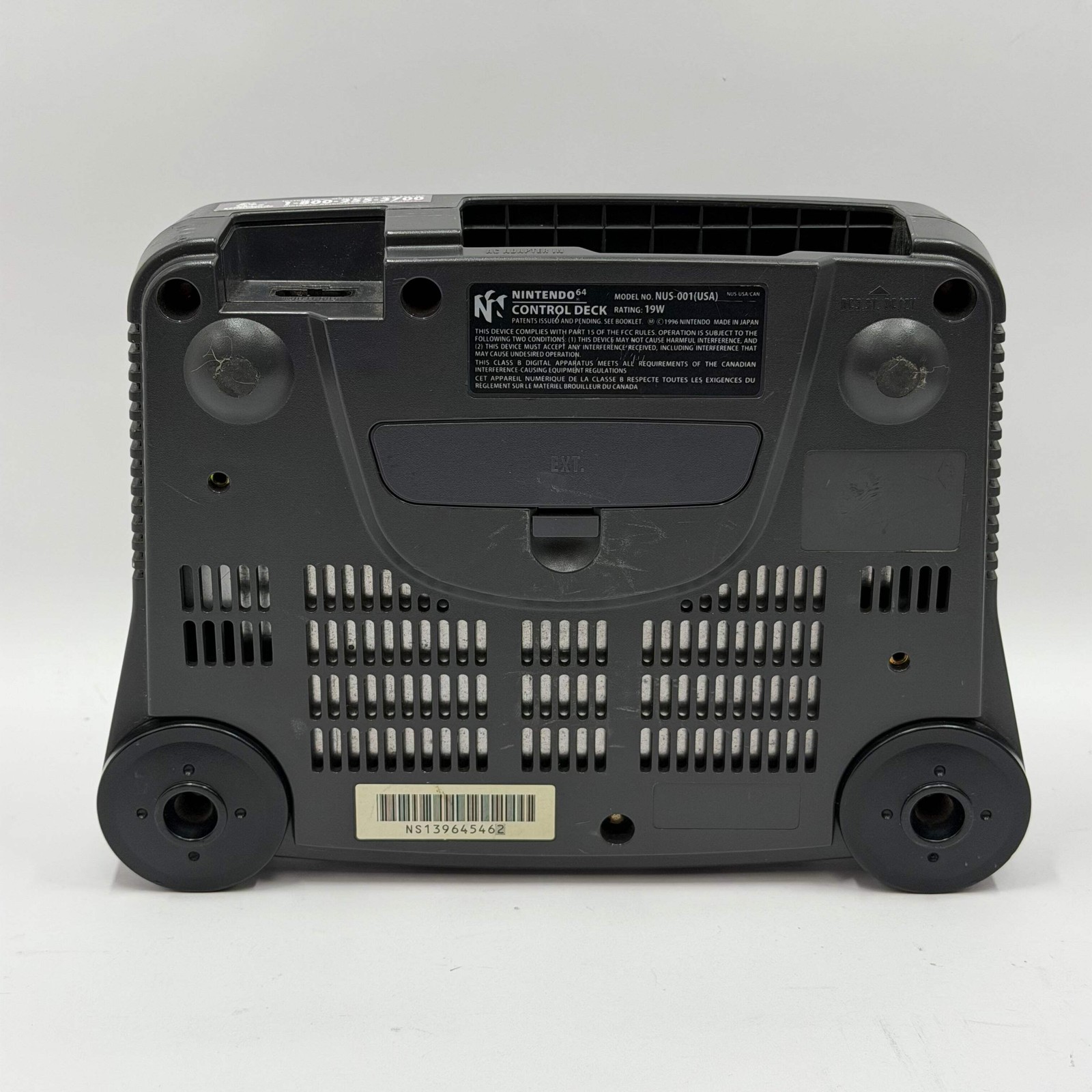 Nintendo 64 N64 Console Gaming System Only NUS-001 Black Console Only No Jumer P