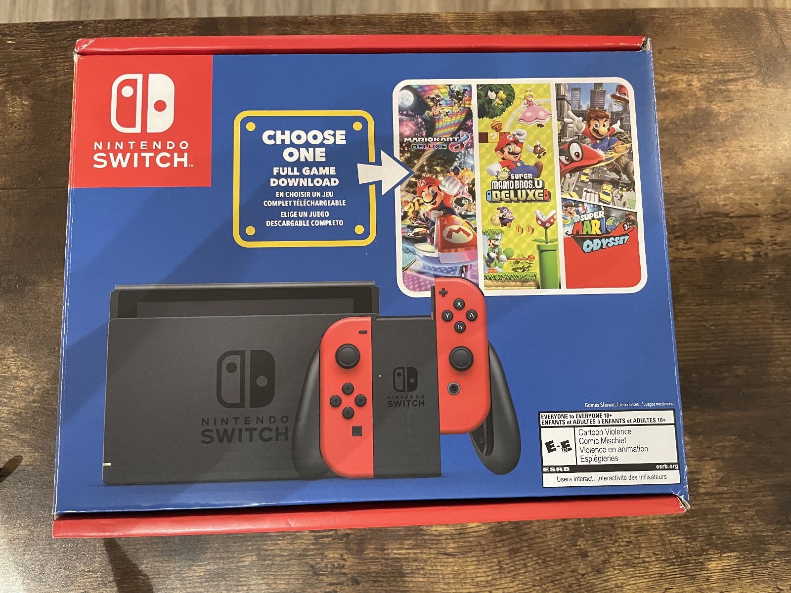 Nintendo Switch Bundle 32GB Console – Black/Red – microSDXC 256GB – Carry Case