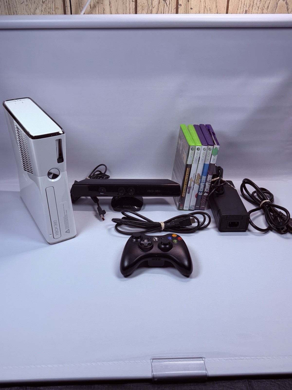Microsoft Xbox 360 with Kinect 250GB White Console
