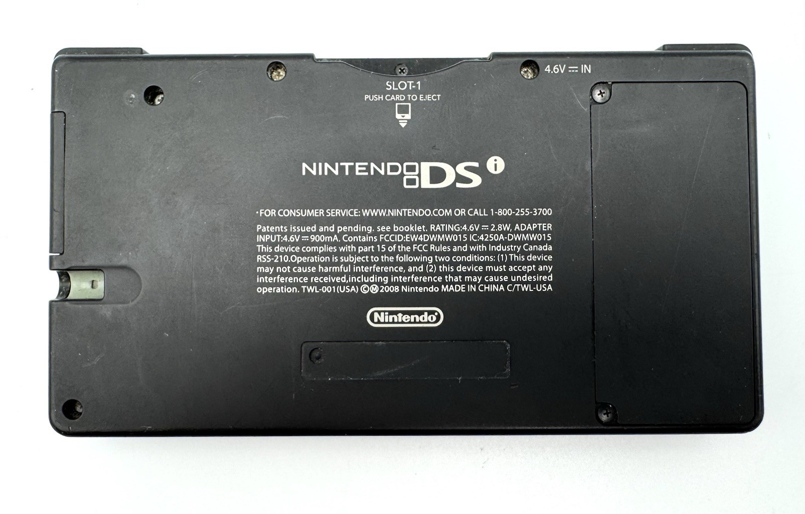 Nintendo DSi Handheld Console TWL-001 Matte Black -No Stylus or Charger- TESTED