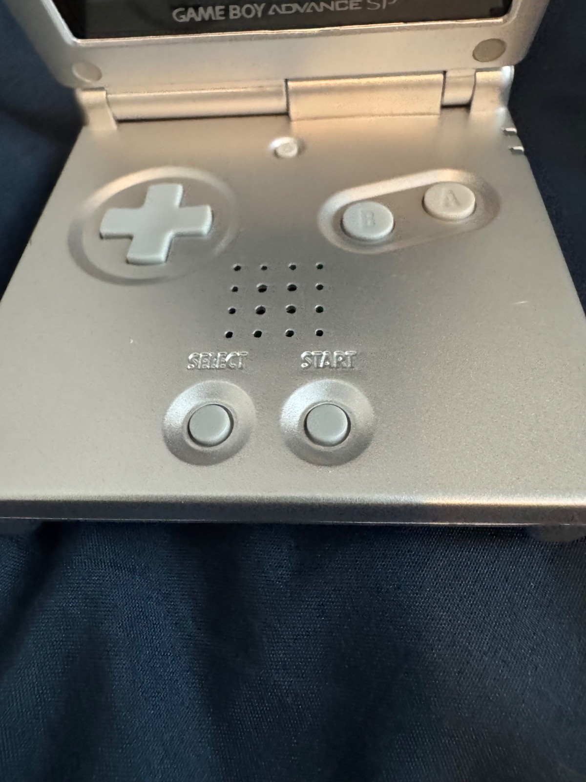 AGS-101 Nintendo Game Boy Advance SP Handheld System – Silver