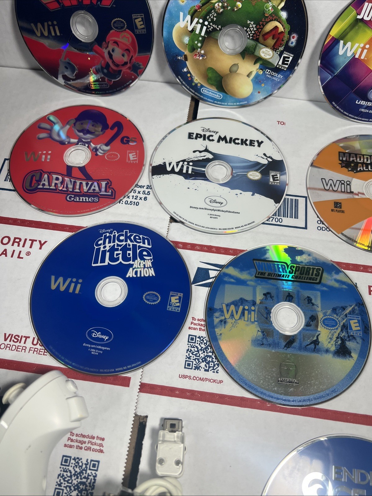 Nintendo Wii Console Bundle W/ Wii Motion & SUPER MARIO – SAME DAY – WARRANTY