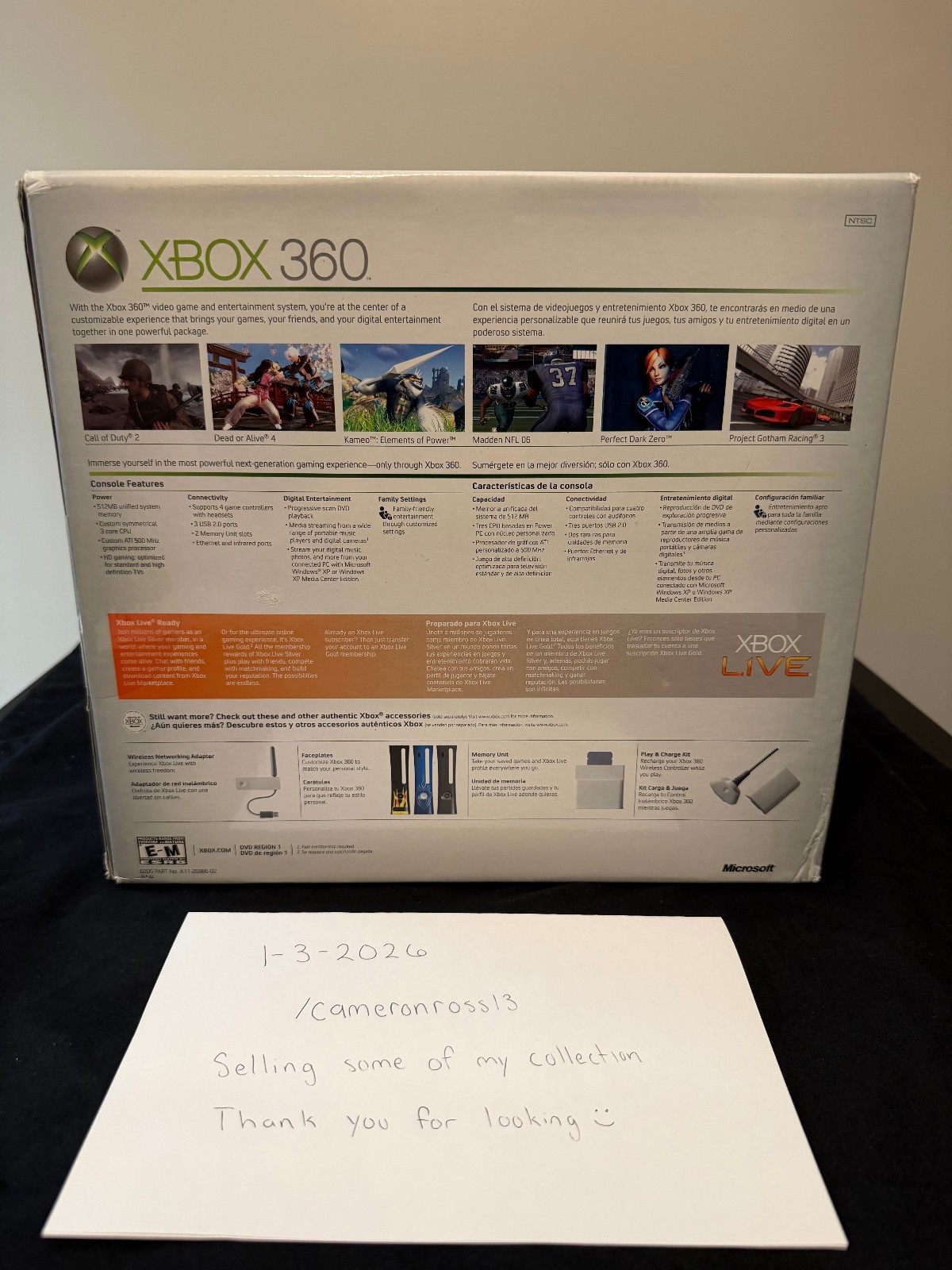 Rare Sealed 2005 Xbox 360 Console (Blades Dashboard) Clean