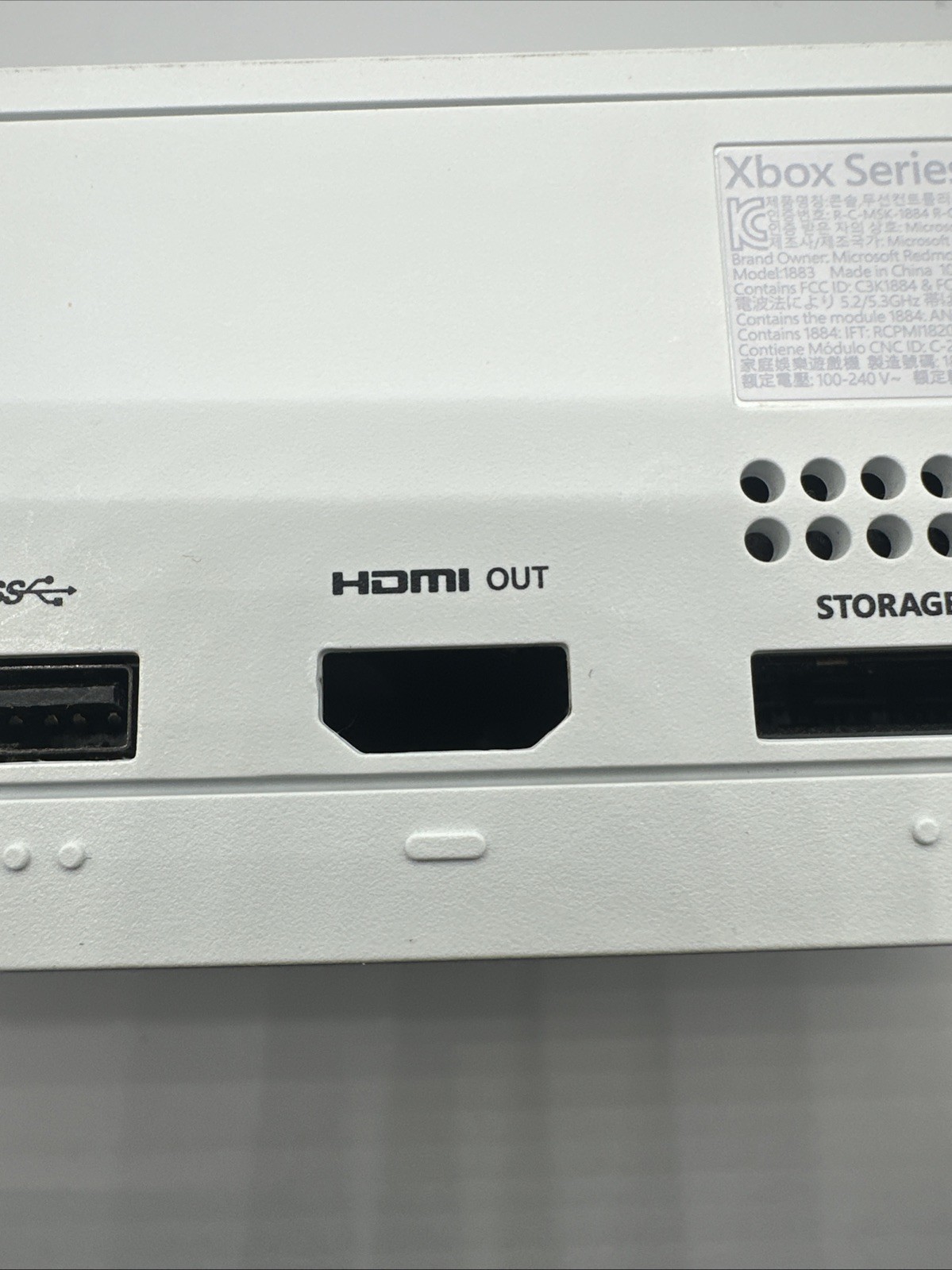 Microsoft Xbox Series S 512GB – White (CONSOLE ONLY) Bad HDMI Port W/ Box – Read