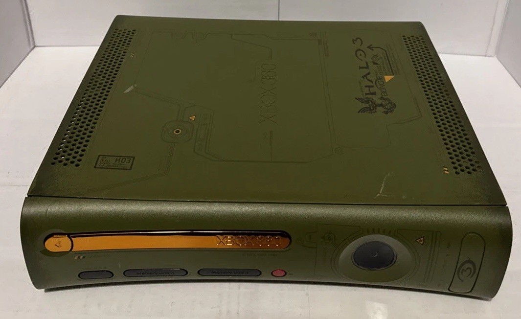 Halo 3 Special Edition Xbox 360 Console Only Falcon MB Serviced Deep Cleaned 👀