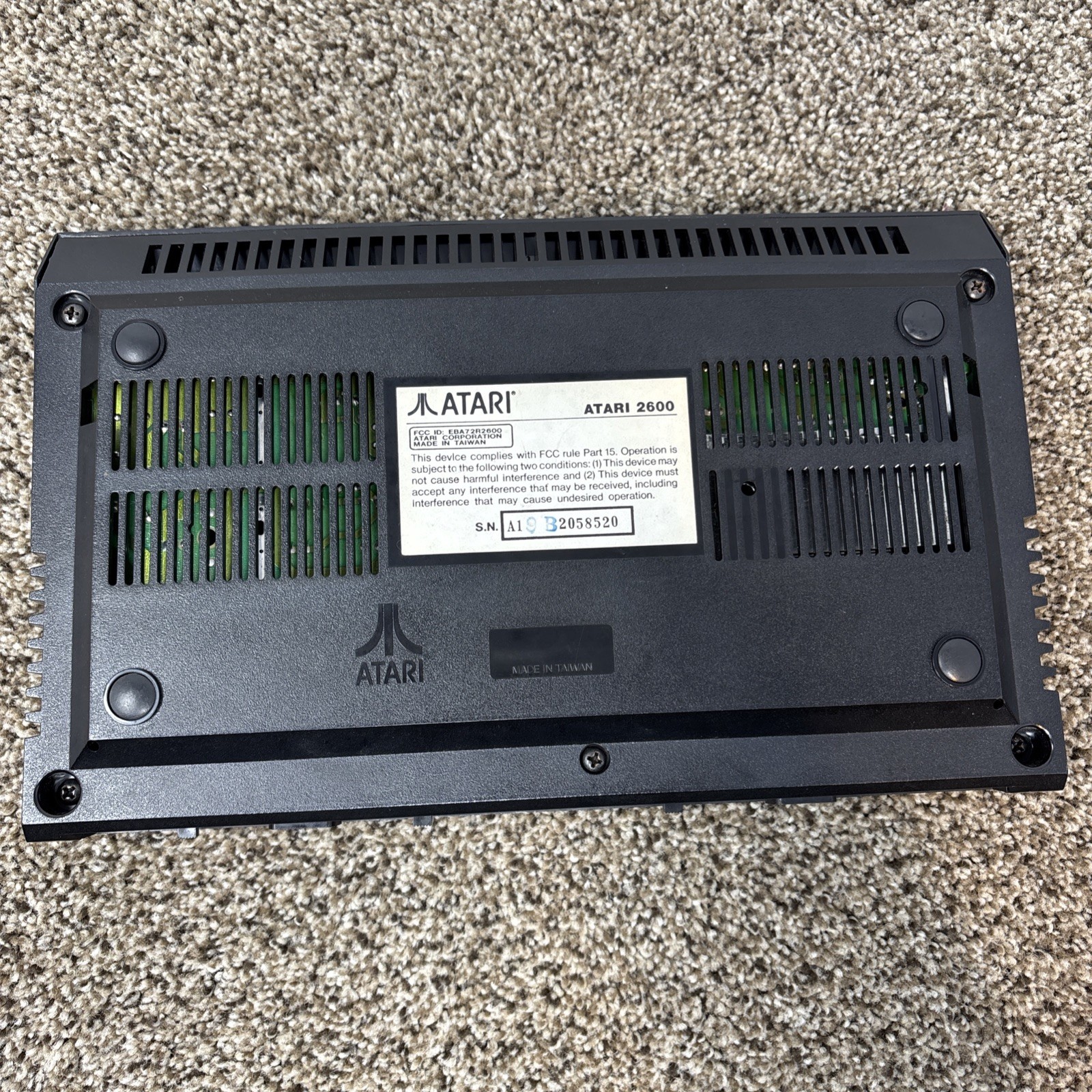 1 Chip Atari 2600 JR Console Only Very Rare Collectors Item Tested One Chip