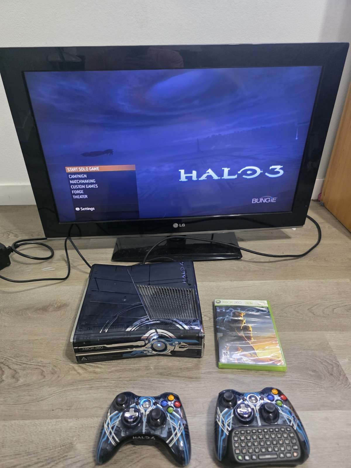 Xbox 360 Halo 4 Limited Edition Console Bundle 320GB Tested Working CIB + 2…