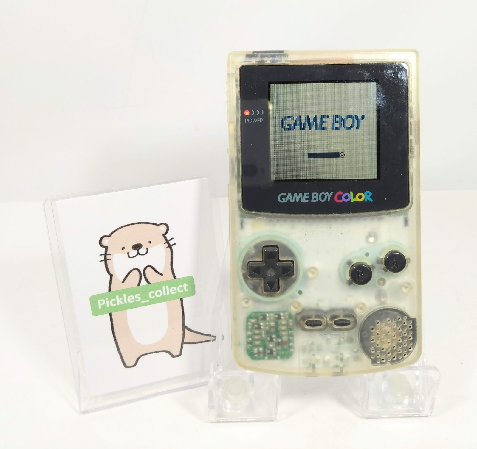 Nintendo CGB-001 Game Boy Color Clear Console only Tested GB GBC 0327H