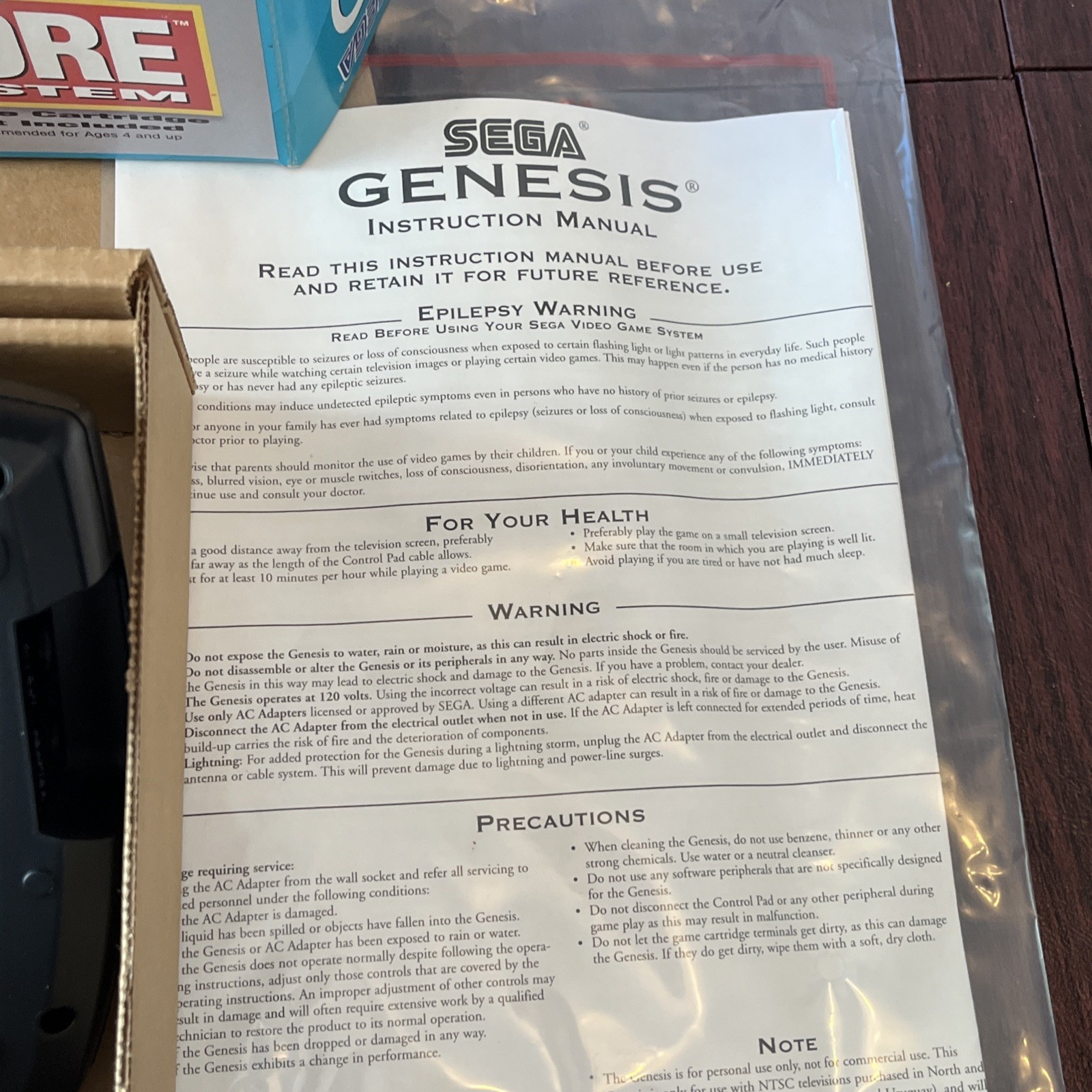 SEGA GENESIS The Core System 3 16 Bit Video Entertainment System Untested AS IS