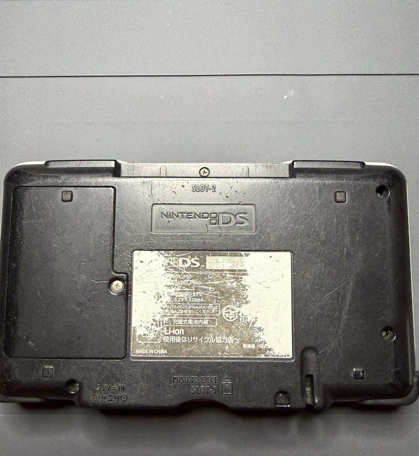 Nintendo DS Dual Screen Silver Handheld Console with Headphone Jack